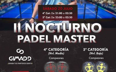 II nocturno padel master y match point